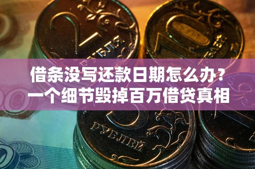 武汉借条没写还款日期怎么办？一个细节毁掉百万借贷真相