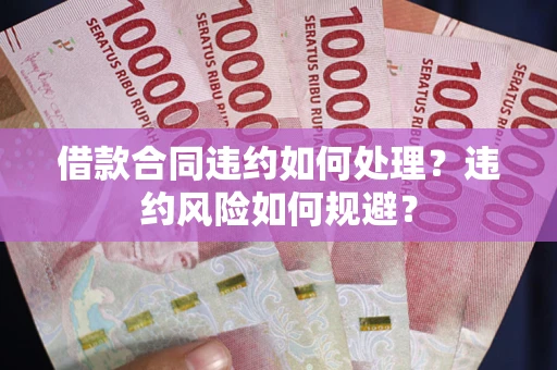 武汉借款合同违约如何处理？违约风险如何规避？