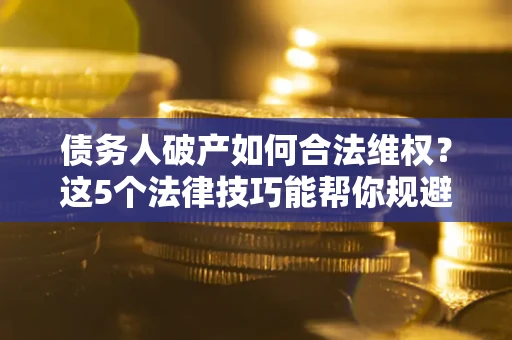 武汉债务人破产如何合法维权？这5个法律技巧能帮你规避风险