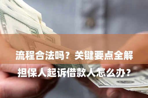 武汉

担保人起诉借款人怎么办？流程合法吗？关键要点全解析