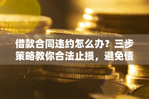 武汉借款合同违约怎么办？三步策略教你合法止损，避免债务危机升级